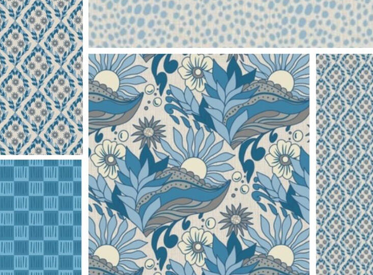 Indigo Tide Boho Floral Collection